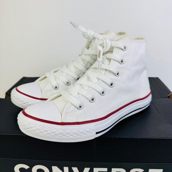 Converse All Star Chuck Taylor White Hi Top Sneakers Junior's Size 3 (Wmns 5) - Picture 2 of 13